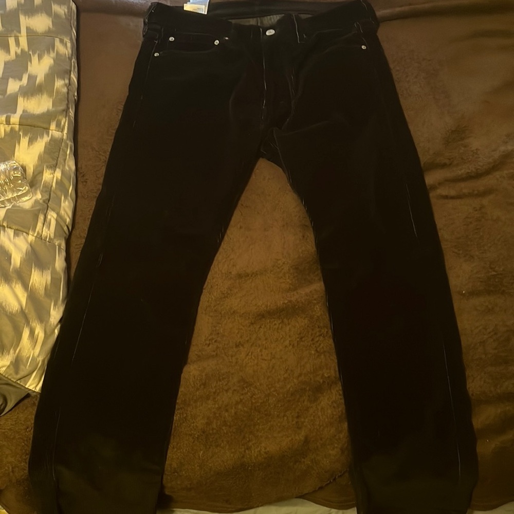 black Levi corduroy pants